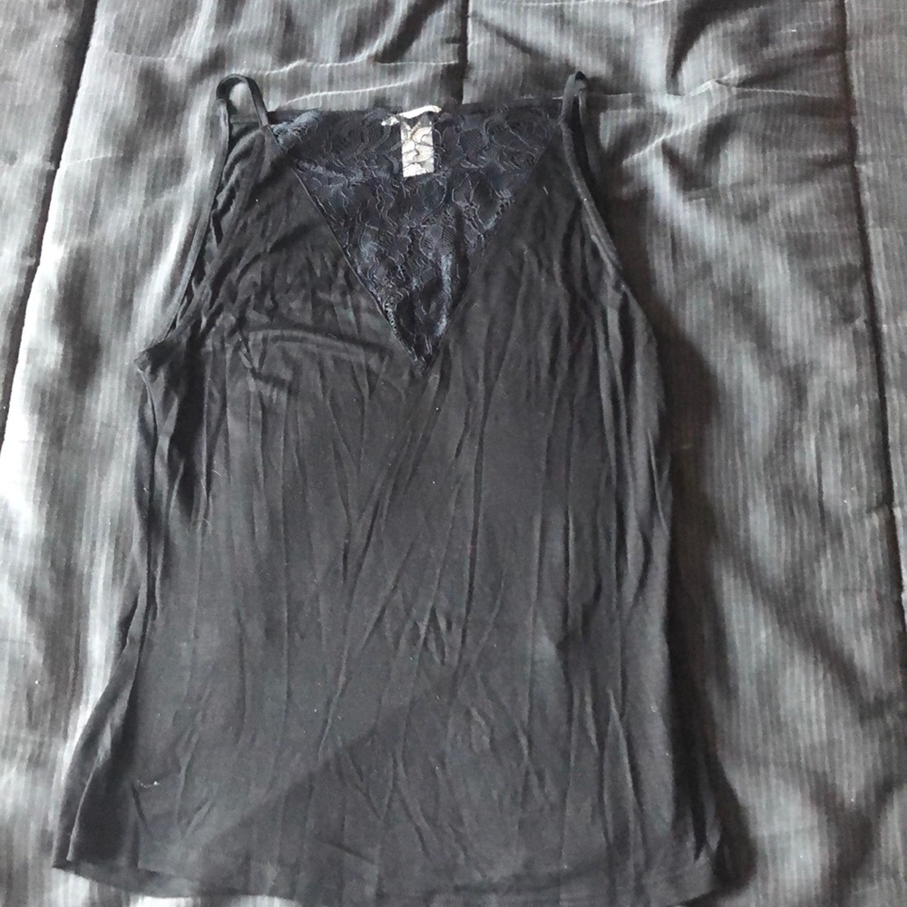Black tank top